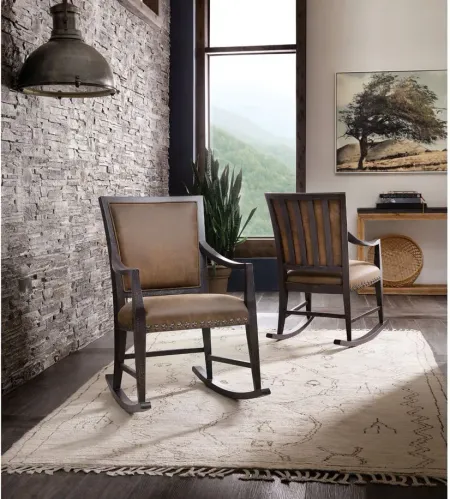 Big Sky Rocking Chair in Charred Timber by Hooker Furniture