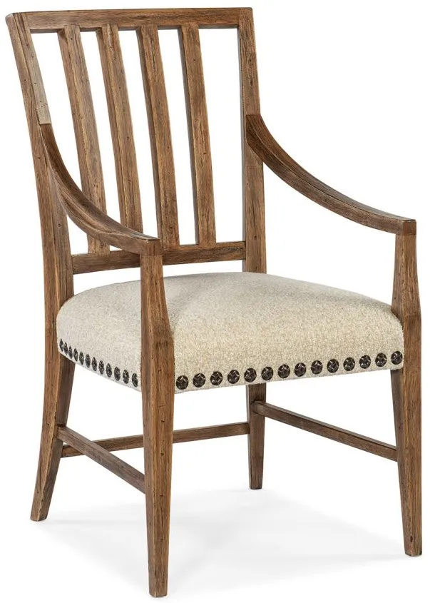 Big Sky Arm Chair (Set of 2) in Vintage Natural by Hooker Furniture