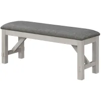 Maribelle Dining Bench in Antique White and Gray by Crown Mark