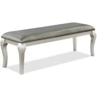 Cladwell Bench in Silver Pattern# 3219 by Crown Mark