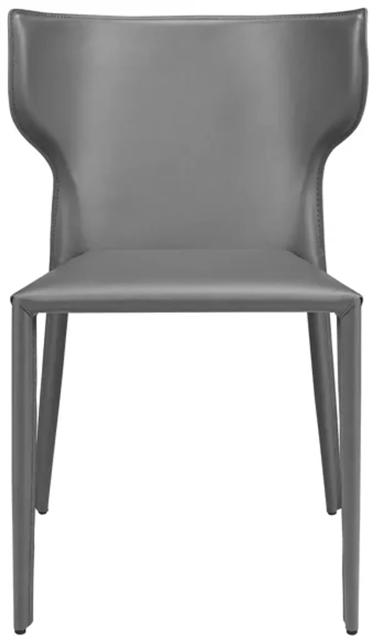 Divinia Stacking Side Chair Set of2 in Gray by EuroStyle