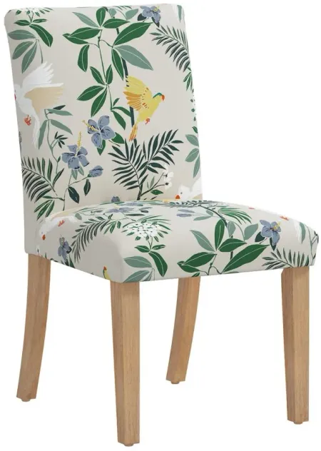 Dana Upholstered Dining Chair in Belize Chinoiserie Cream by Skyline