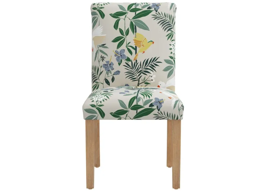 Dana Upholstered Dining Chair in Belize Chinoiserie Cream by Skyline