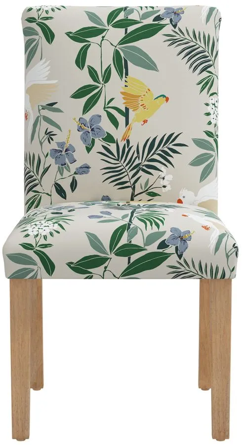 Dana Upholstered Dining Chair in Belize Chinoiserie Cream by Skyline