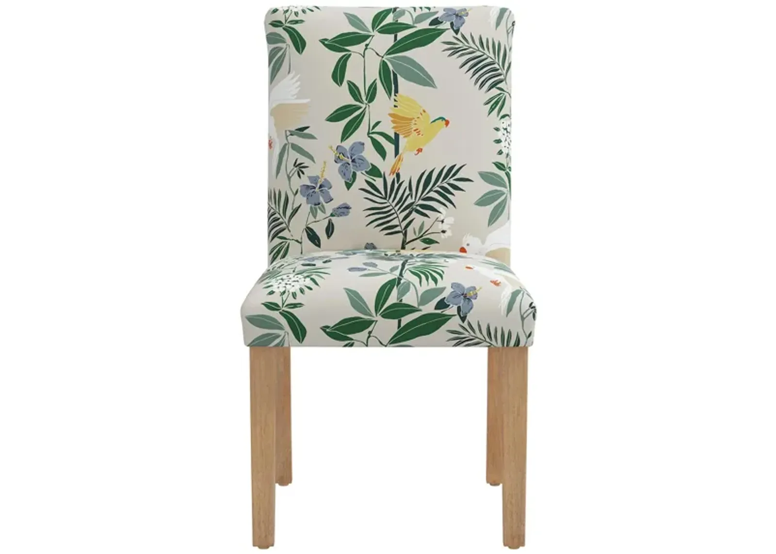 Dana Upholstered Dining Chair in Belize Chinoiserie Cream by Skyline