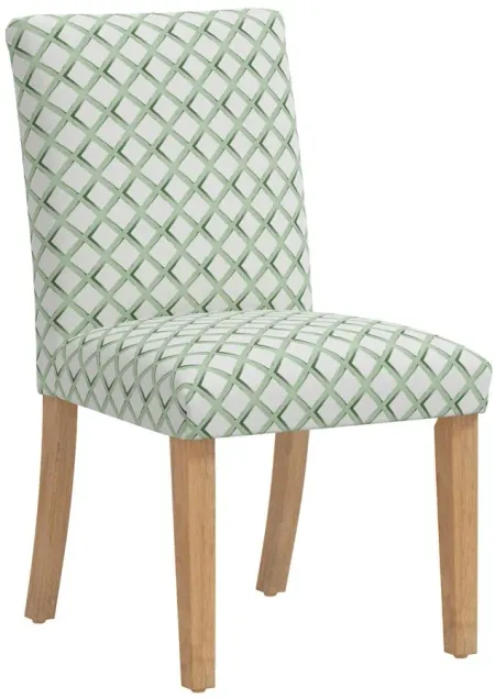 Dana Upholstered Dining Chair in Lattice Sage by Skyline