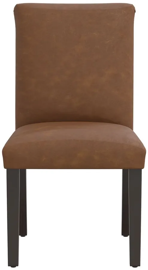 Dana Upholstered Dining Chair in Sonoran Saddle Brown by Skyline