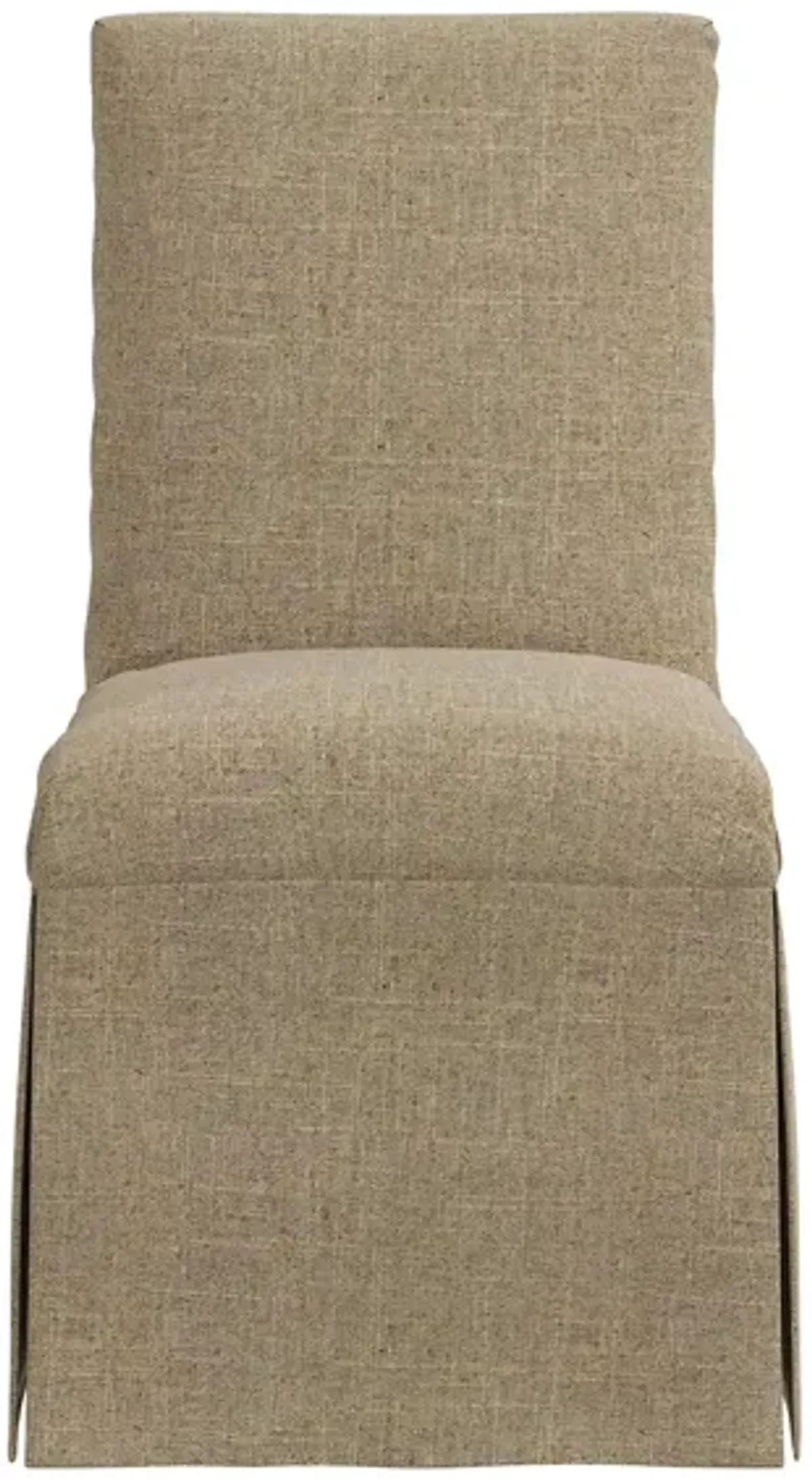 Gertrude Slipcover Dining Chair in Linen Sandstone by Skyline