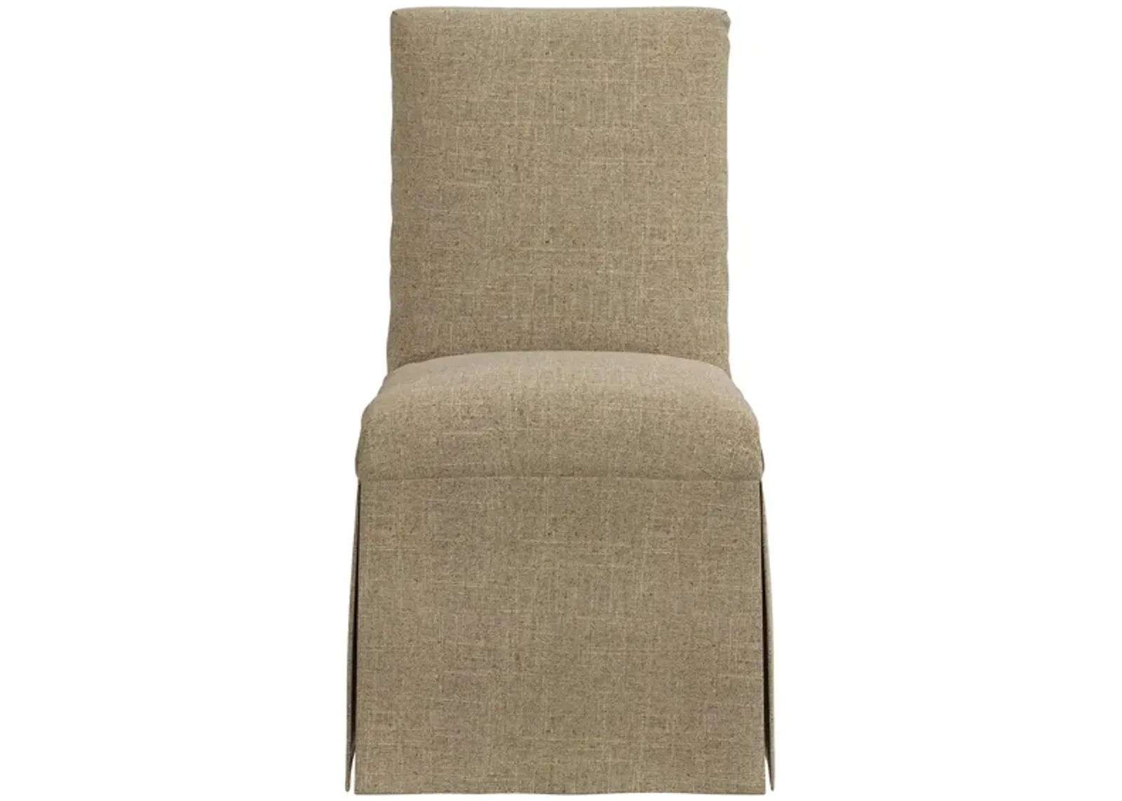 Gertrude Slipcover Dining Chair in Linen Sandstone by Skyline