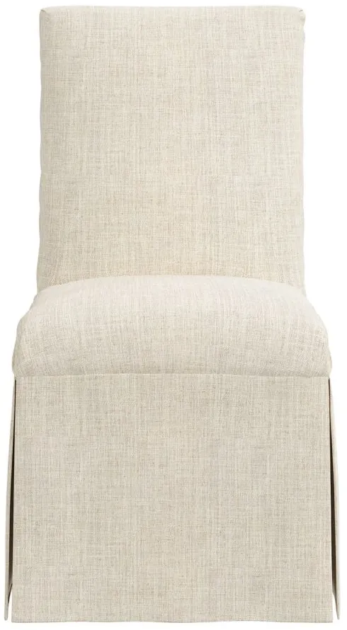 Gertrude Slipcover Dining Chair in Linen Talc by Skyline