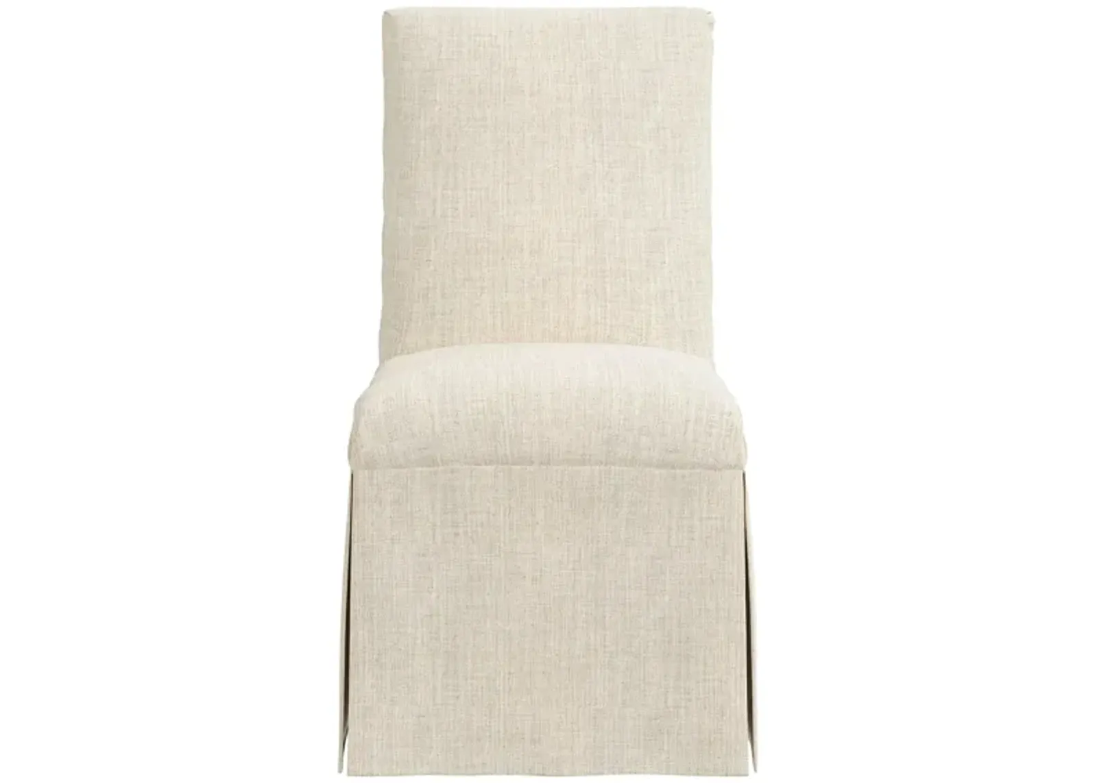 Gertrude Slipcover Dining Chair in Linen Talc by Skyline