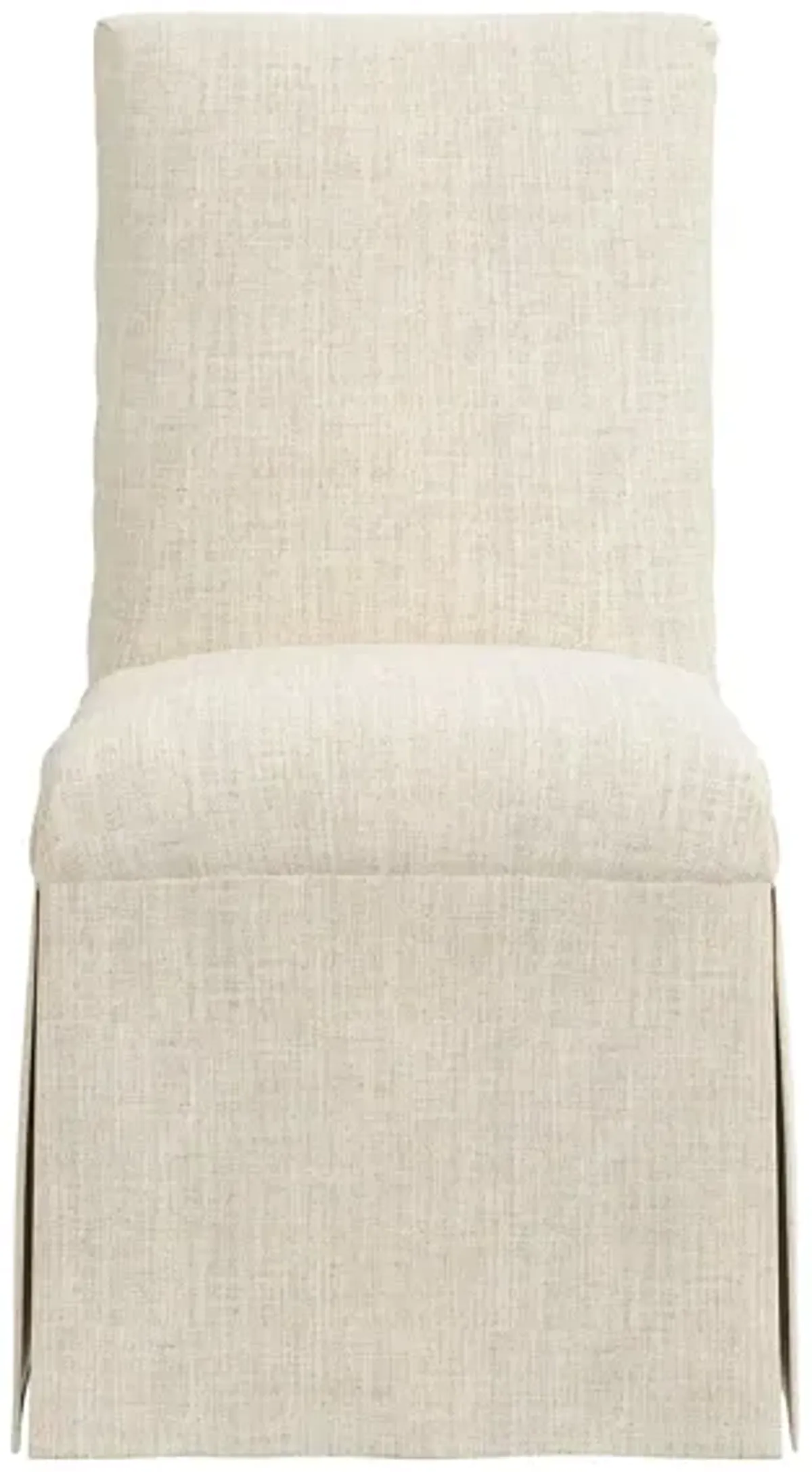 Gertrude Slipcover Dining Chair in Linen Talc by Skyline