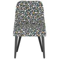 Kintra Upholstered Dining Chair in Bold Terrazzo Lavender Multi by Skyline