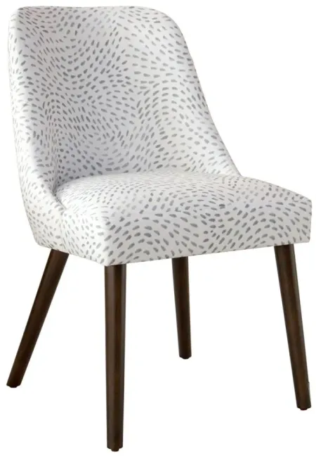 Kintra Upholstered Dining Chair in Dry Brush Skin Grey by Skyline