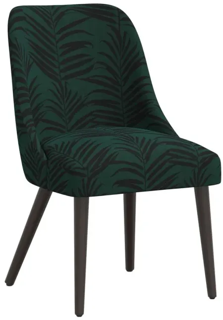 Kintra Upholstered Dining Chair in Palm Emerald by Skyline