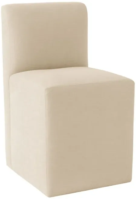 Zana Upholstered Dining Chair in Linen Linen by Skyline