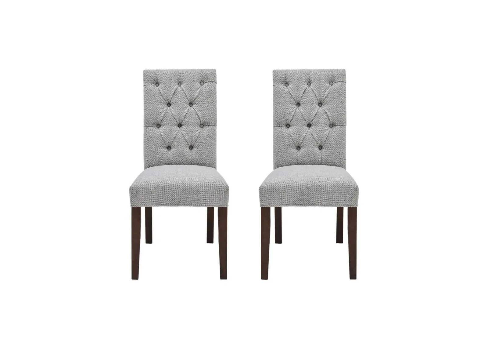 Gwendoline Side Dining Chair: Set of 2 in Cardiff Gray by New Pacific Direct