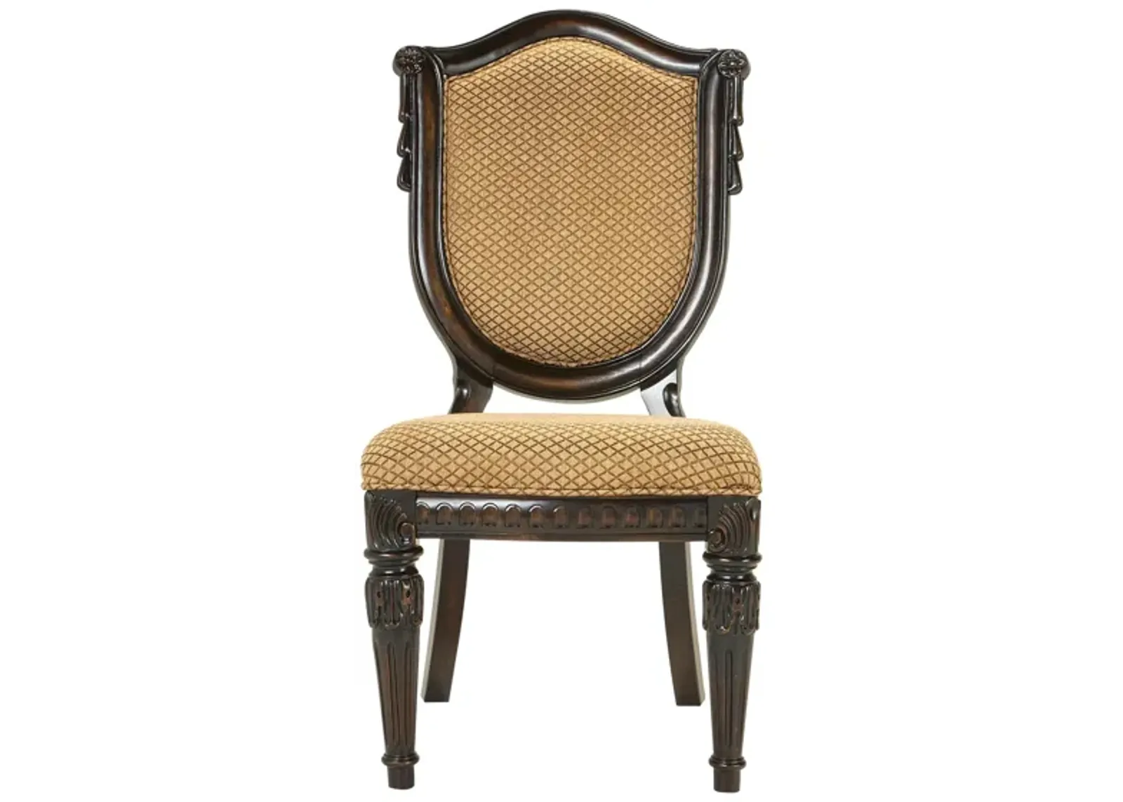 Bradford Heights Upholstered Side Chair in Gold by Bellanest