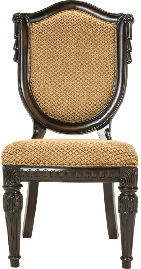 Bradford Heights Upholstered Side Chair in Gold by Bellanest