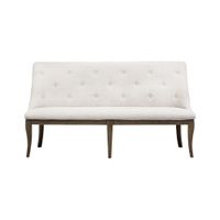 Roxbury Manor Bench w/ Upholstered Seat and Back in Homestead Brown by Magnussen Home