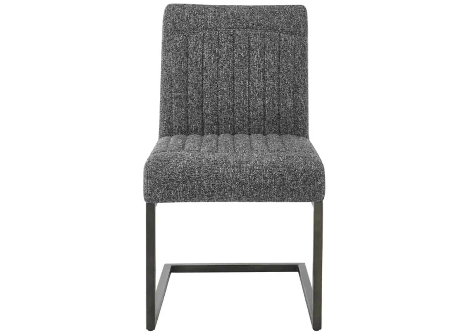 Ronan Fabric Dining Side Chair in Blazer Dark Gray by New Pacific Direct