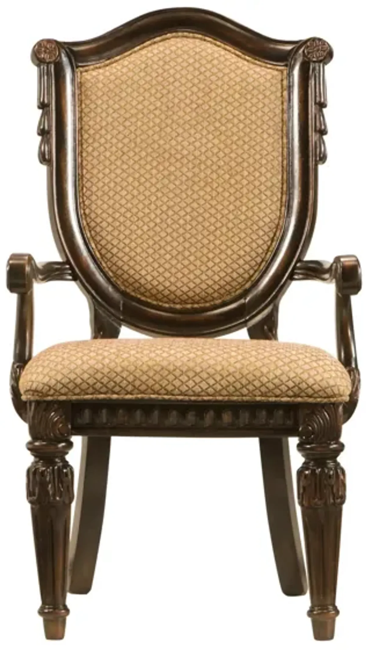 Bradford Heights Upholstered Armchair in Gold by Bellanest