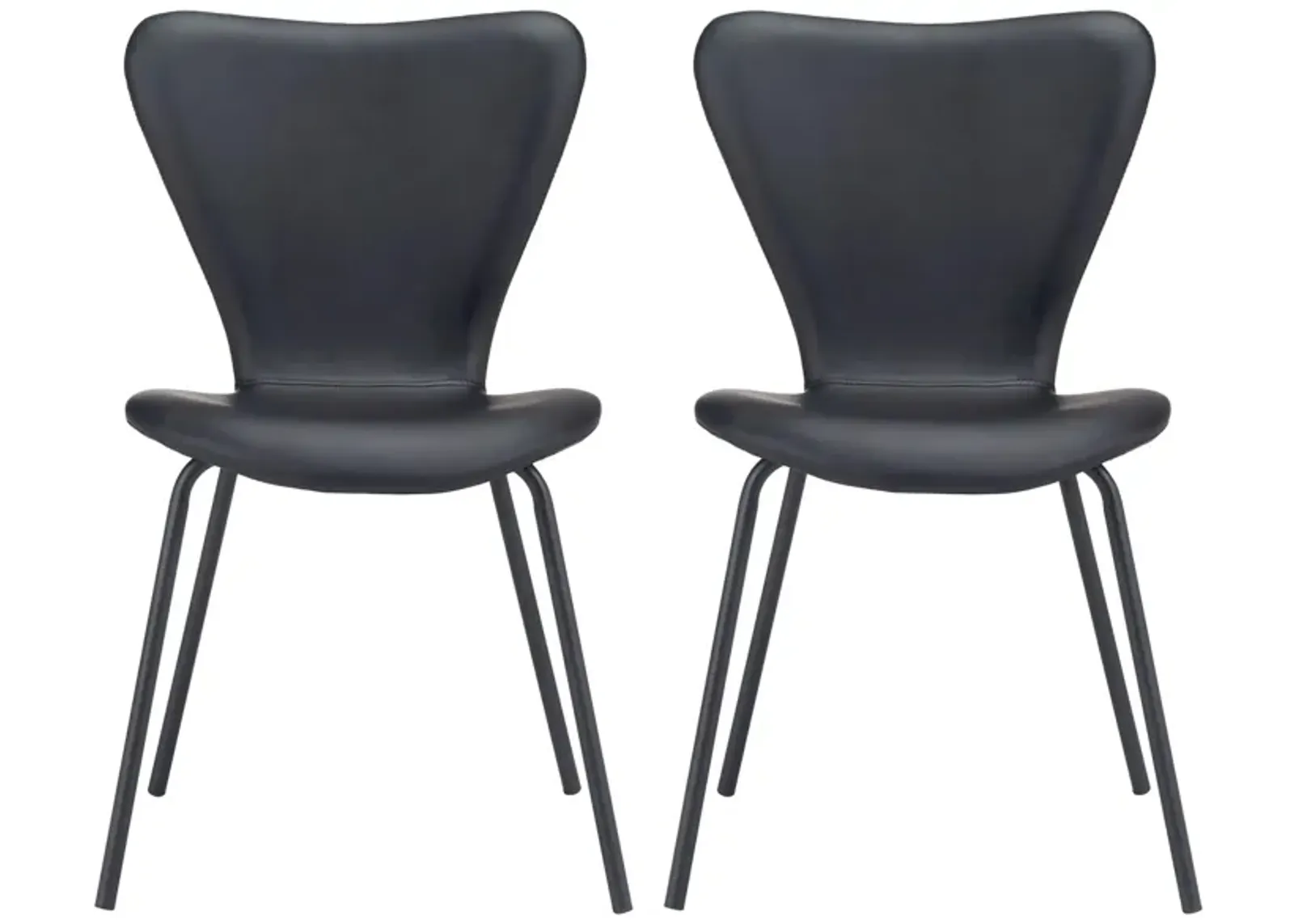 Torlo Dining Chair (Set of 2) in Black by Zuo Modern