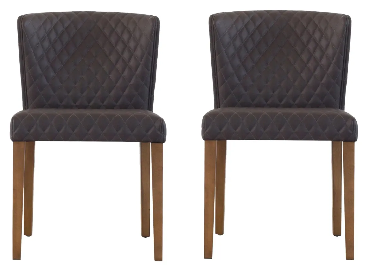 Albie Dining Chair: Set of 2 in Danburry Gray by New Pacific Direct