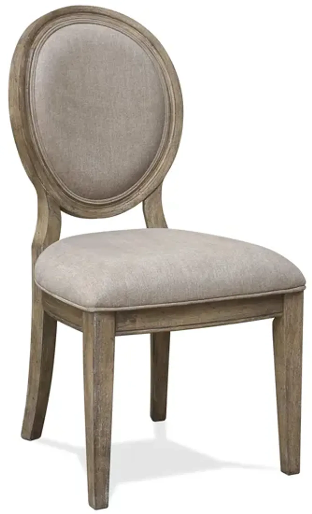 Sonora Upholstered Oval Side Chair in Snowy Desert by Riverside Furniture