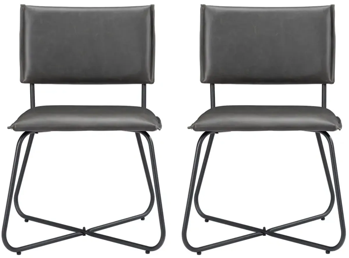 Grantham Dining Chair (Set of 2) in Vintage Gray by Zuo Modern