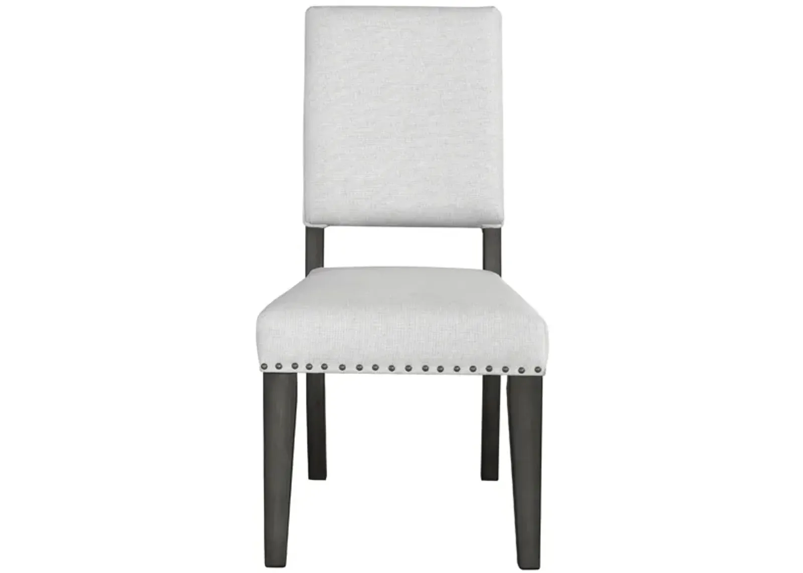 Lenox Upholstered Side Chair in Gray by Samuel Lawrence