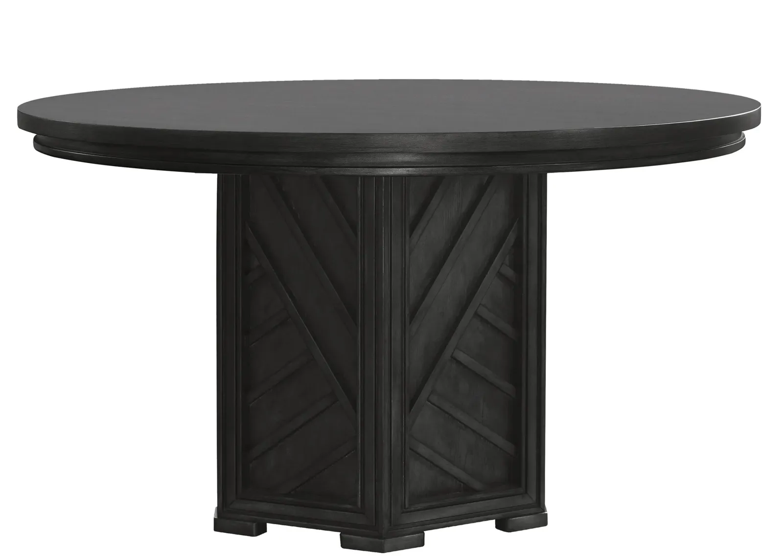 Lenox Round Dining Table in Gray by Samuel Lawrence