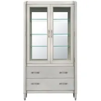 Zoey China Cabinet in Silver by Home Meridian International