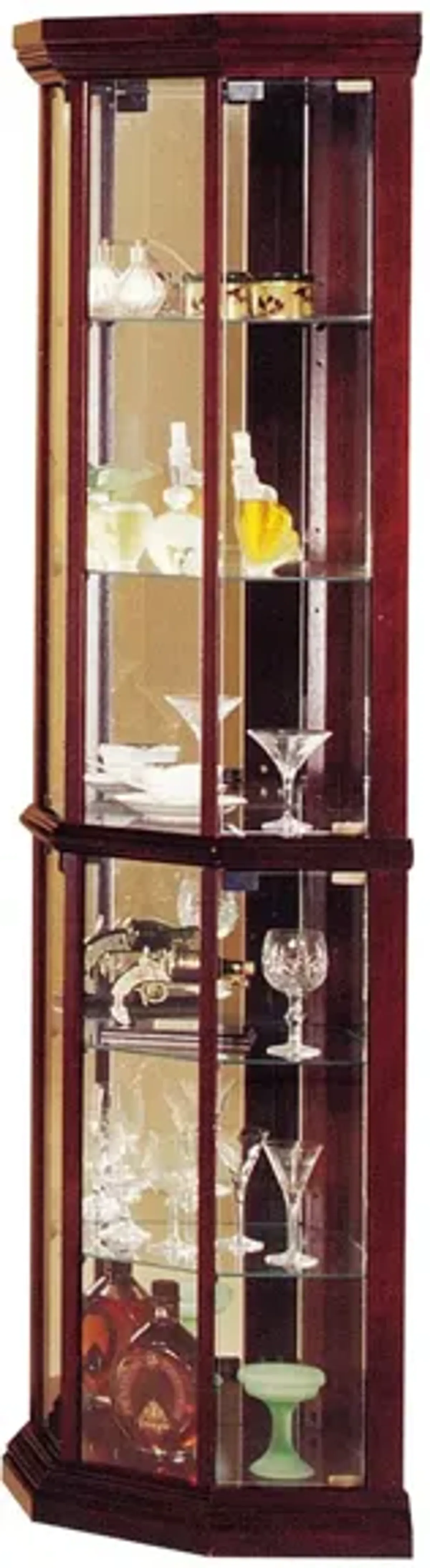 Huxley Curio Cabinet in Cherry by Acme Furniture Industry