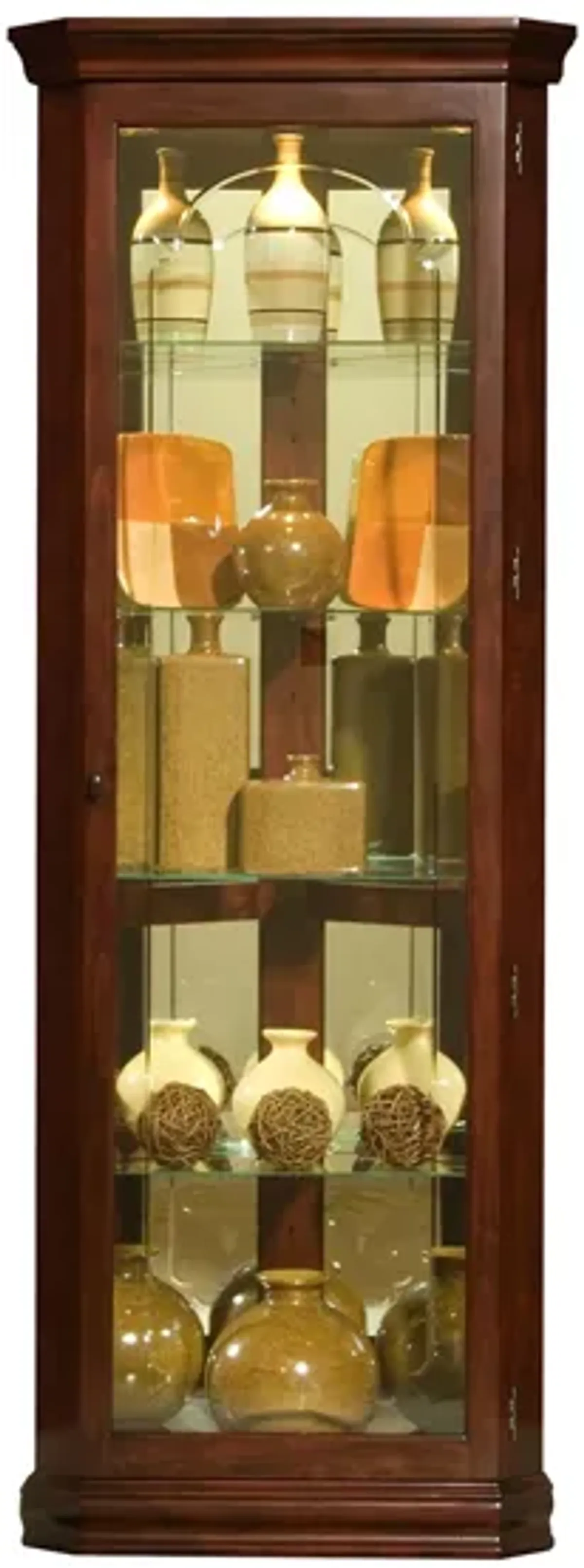 Pulaski Mirrored Corner Curio Cabinet