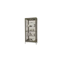 Sheena Curio Cabinet in Smoke Grey by Howard Miller Clock
