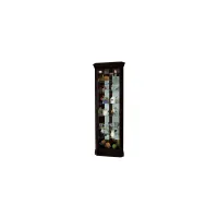 Dominic Curio Cabinet in Black Satin by Howard Miller Clock