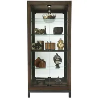 Quinn Curio Cabinet in Aged Java by Howard Miller Clock