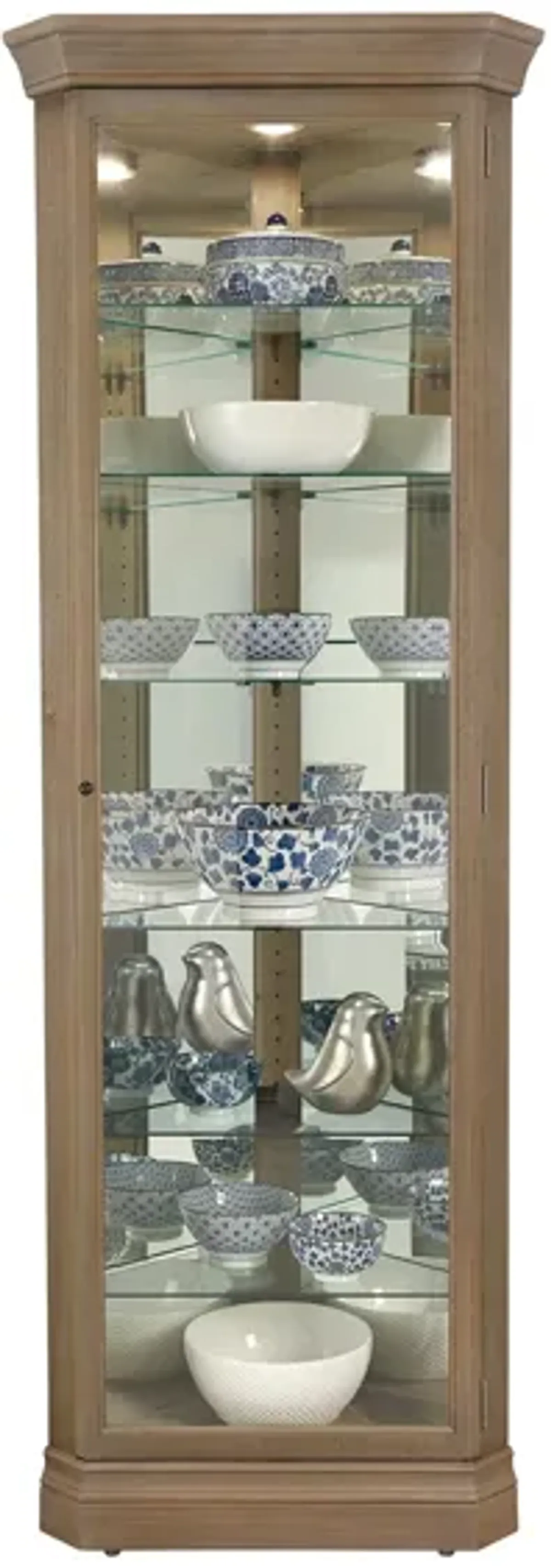 Delia Corner Curio Cabinet