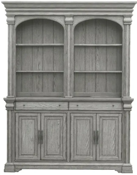Madison Ridge Server and Hutch in Gray by Bellanest.