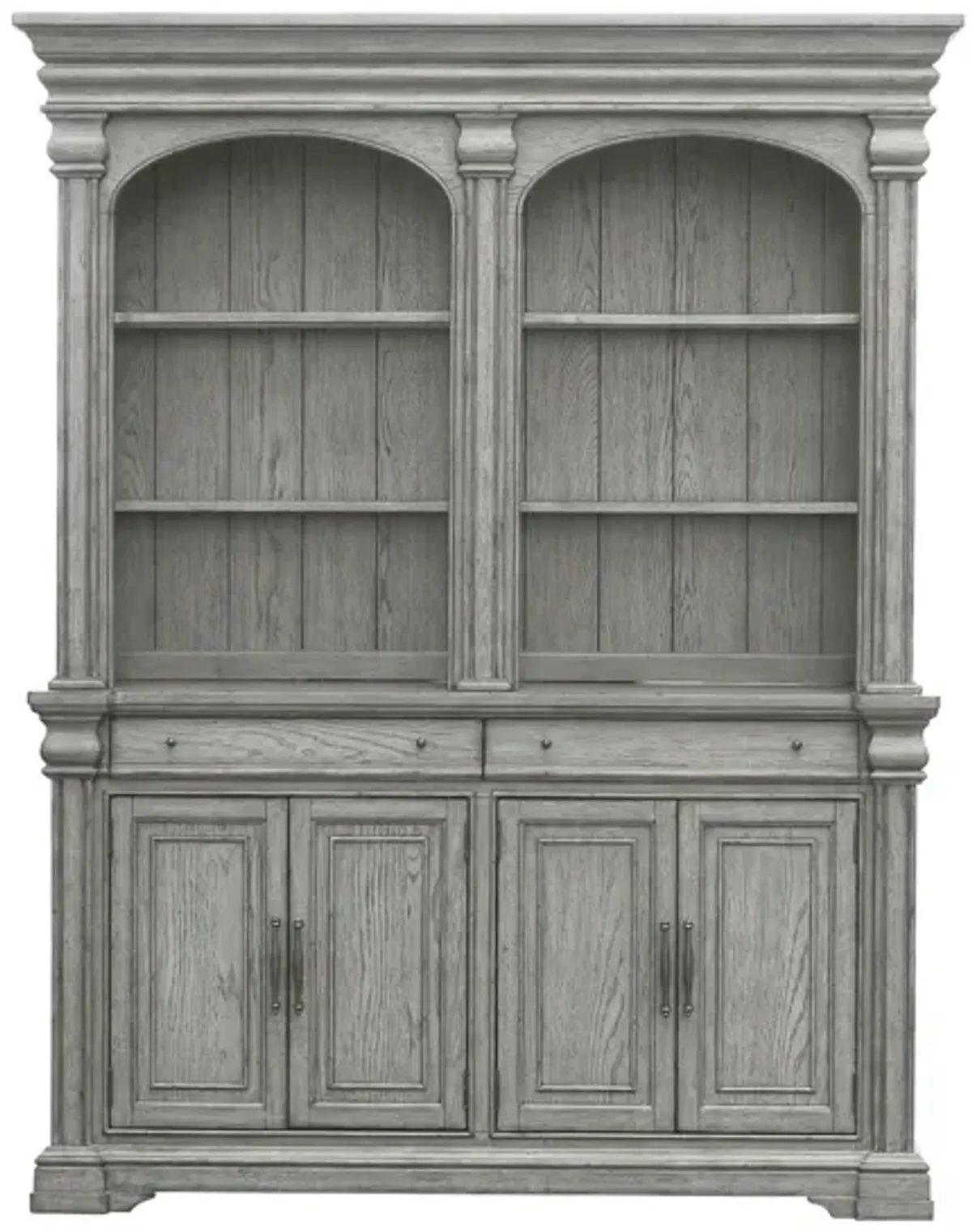 Madison Ridge Server and Hutch in Gray by Bellanest.