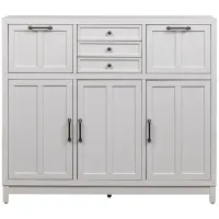 Capeside Cottage Buffet in Porcelain White/Royal Black by Liberty Furniture