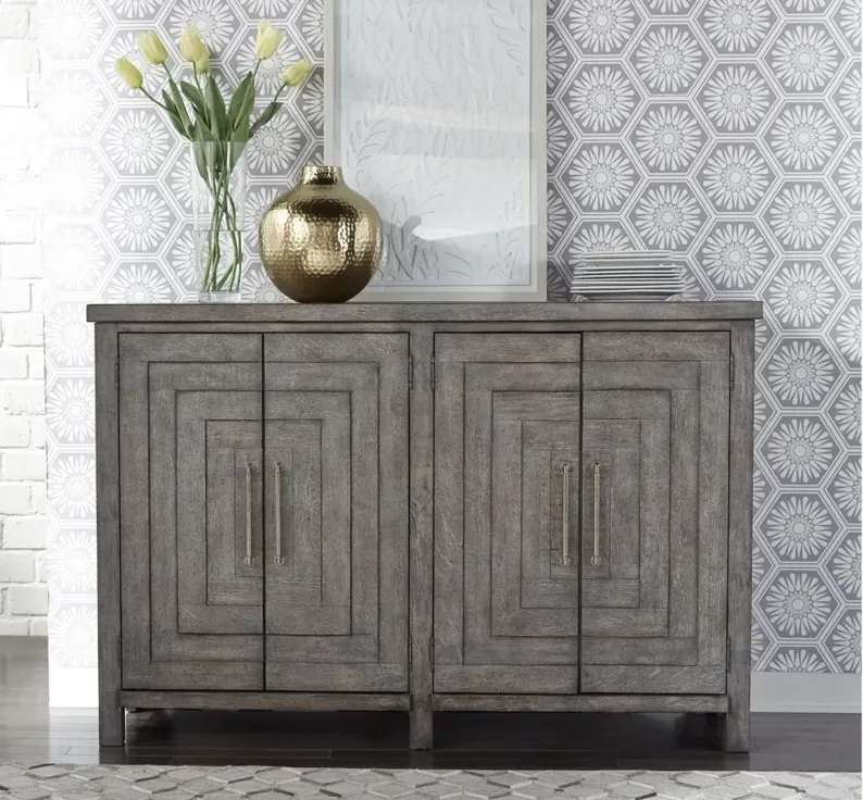 Modern Farmhouse Buffet in Dusty Charcoal by Liberty Furniture