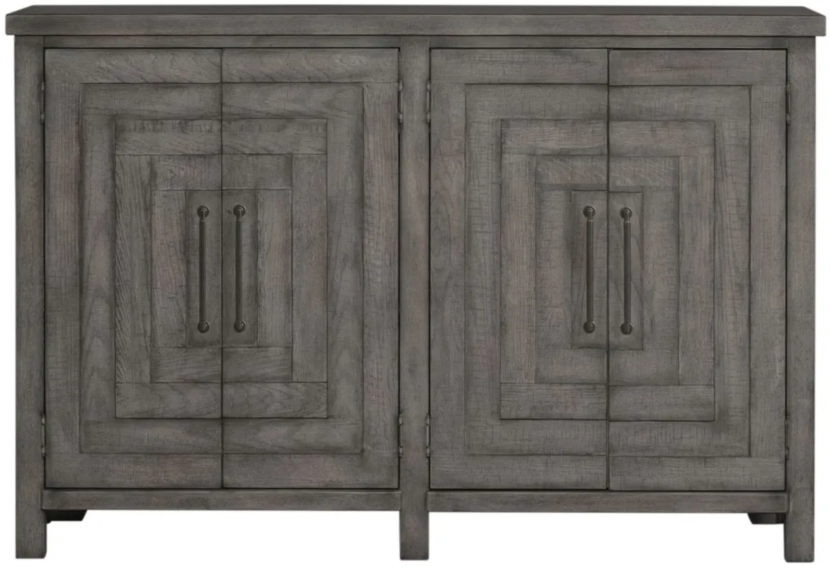 Modern Farmhouse Buffet in Dusty Charcoal by Liberty Furniture