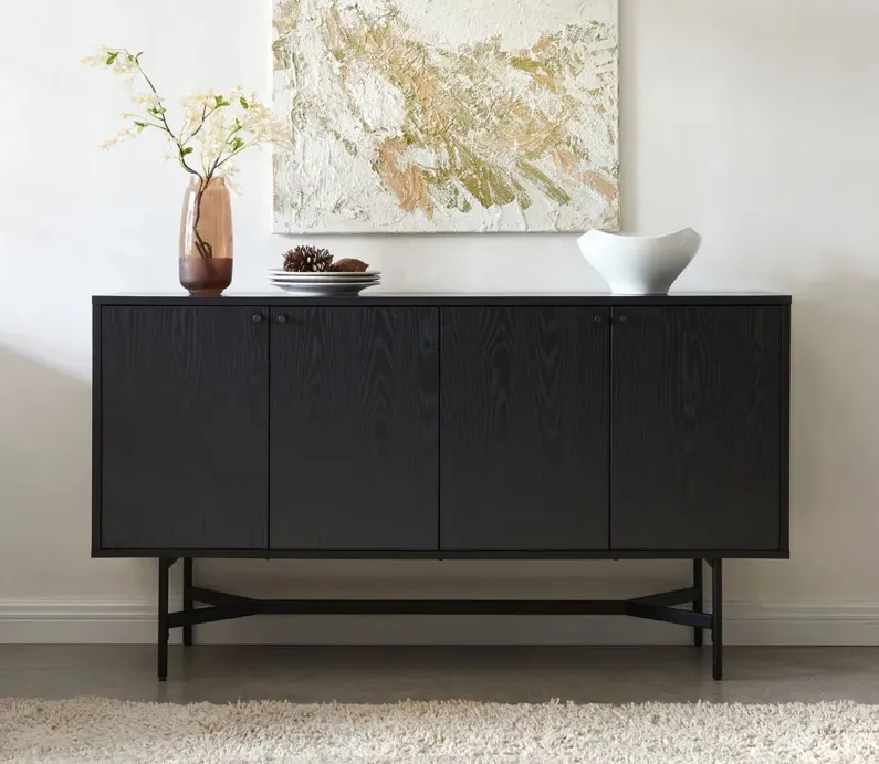 Richmond Buffet Table in Black Grain by Hudson & Canal