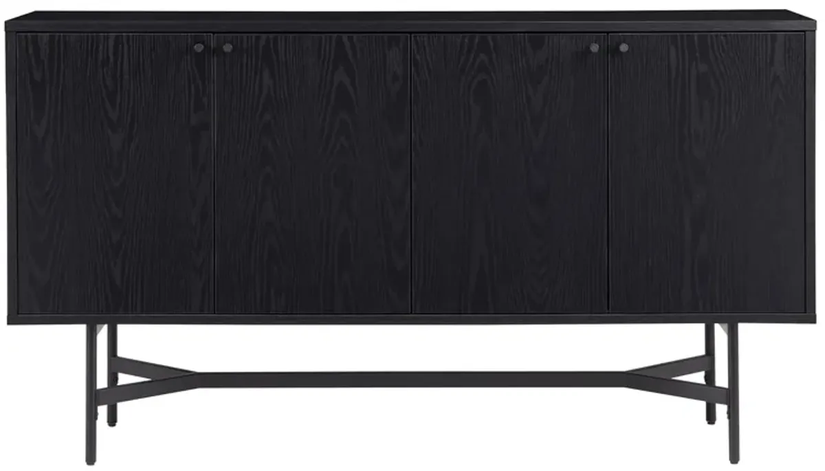 Richmond Buffet Table in Black Grain by Hudson & Canal