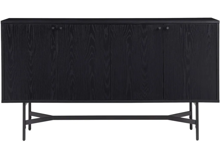 Richmond Buffet Table in Black Grain by Hudson & Canal