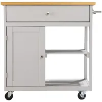 Southend Kitchen Cart in Green by SEI Furniture