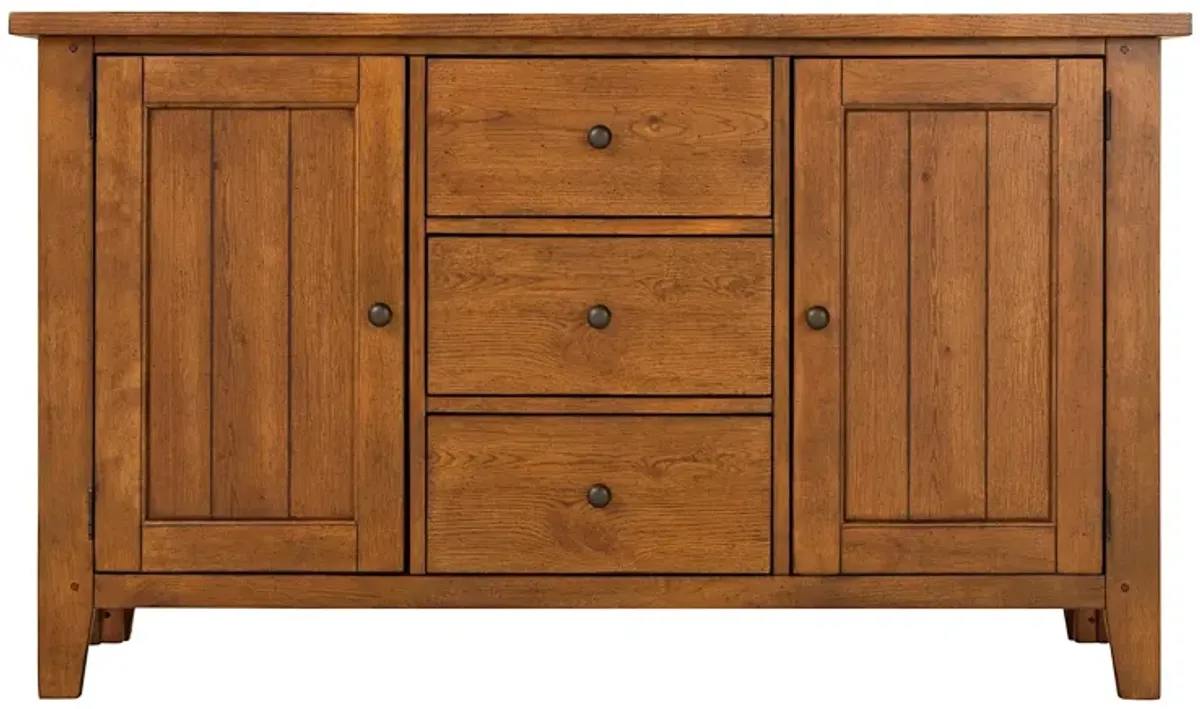 Colebrook Buffet in Rustic Oak by Liberty Furniture