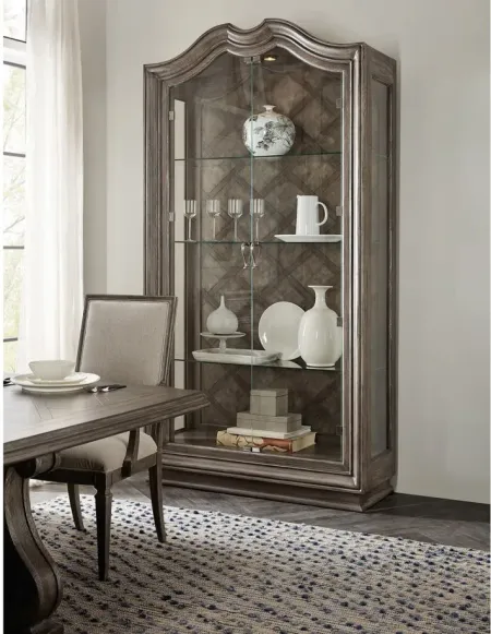 Woodlands Display Cabinet in Heathered Lambswool by Hooker Furniture
